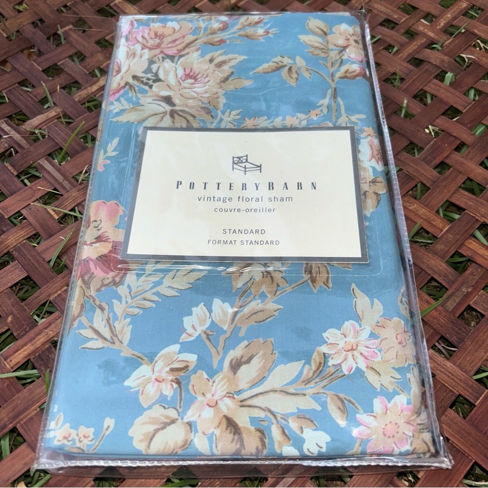 Pottery Barn Vintage Floral Standard Sham